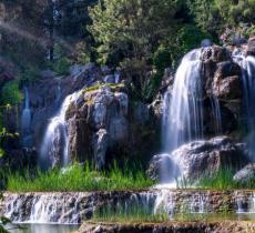中华民族园九寨沟瀑布